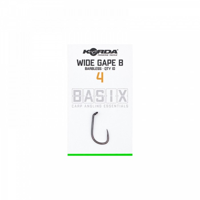 CARLIG KORDA BASIX WIDE GAPE BARBLESS NR.2 10BUC/PLIC