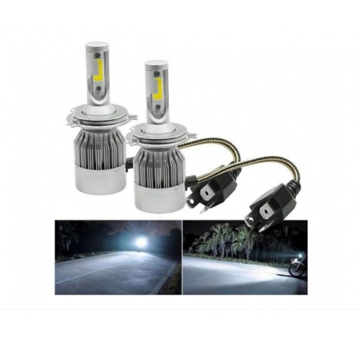 Set 2 x becuri auto LED H4, 72W/set, universale, 72LED