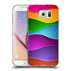 Husa Samsung Galaxy S7 Edge G935 Silicon Gel Tpu Model Rainbow Abstract foto