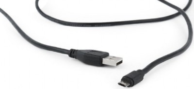 CABLU alimentare si date GEMBIRD, pt. smartphone, USB 2.0 (T) la Micro-USB 2.0 (T), 1.8m, negru, &amp;quot;CC-USB2-AMmDM-6&amp;quot; (timbru verde 0.08 lei) foto