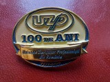 Insigna UZPR-Centenar 100 de ani (1919-2019) Uniunea Ziaristilor Profesionisti din Romania.
