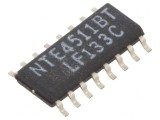 Circuit Integrat Digital CMOS 1 Canal 4 Intrări SMD SO16 3-10V 55-125&deg;C