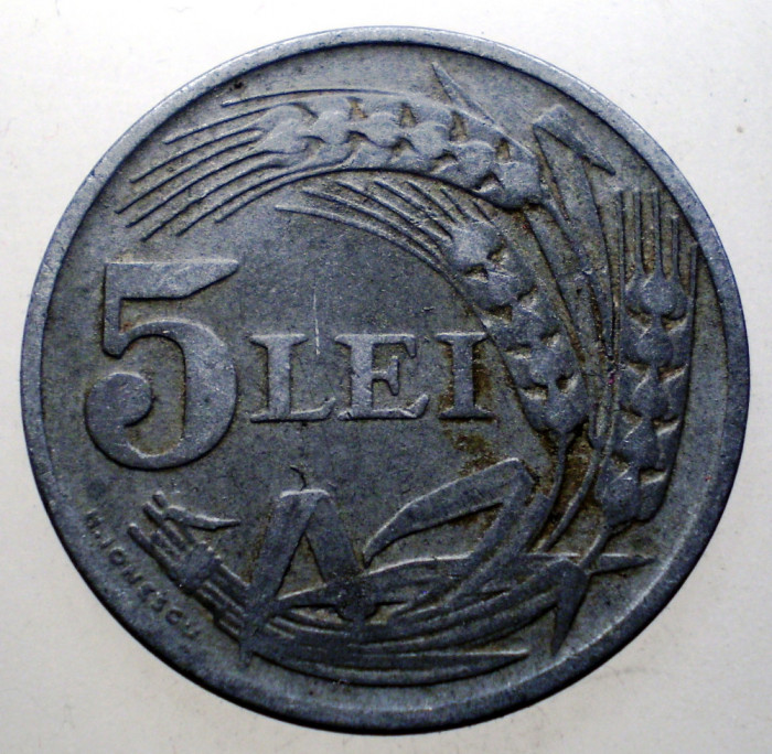 7.365 ROMANIA WWII 5 LEI 1942