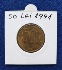 Moneda 50 Lei 1991 - stare foarte buna - piesa superba - luciu foto