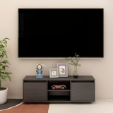 Comodă TV, gri, 110x30x40 cm, lemn masiv de pin, vidaXL