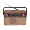 Radio Retro Portabil elSales ELS-MK-621, USB, MicroSD, FM/AM/SW, Acumulator, Lemn