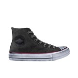 Tenisi femei D.Franklin One Way Canvas Hi Negru