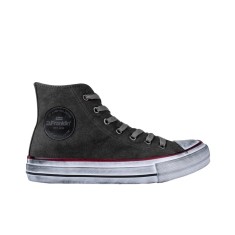 Tenisi femei D.Franklin One Way Canvas Hi Negru
