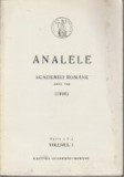 Analele Academiei Romane, anul 124 (1990), Seria a V-a, Volumul I