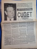 ziarul cuget septembrie 1992 - michael jackson , regele mihai