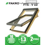 Fereastra mansarda FAKRO FTS-V U2, lemn de pin, 2 sticle