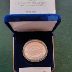 Moneda de argint - 10 000 Lire "Olimpiadi" 1999, San Marino - Proof - G 4052