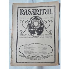 Revista Rasaritul, anul VI, nr.45-48/1924 (din cuprins, versuri de V.Militaru)