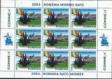 ROMANIA 2004 - ROMANIA MEMBRA NATO -PLIANT CU COALA MICA MNH** LP 1633 b