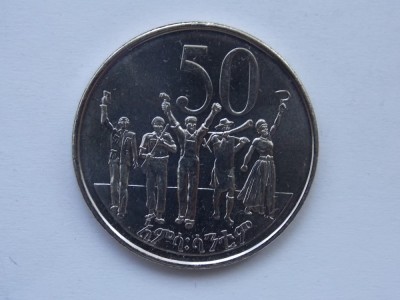 50 SANTIM ETIOPIA-UNC foto