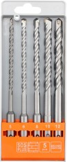 Set 5 burghie cu prindere SDS plus pentru beton 5 mm-12 mm STHOR