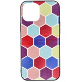 Husa iPhone 12 Pro Max, TPU, Model Mosaic, Protectie Telefon