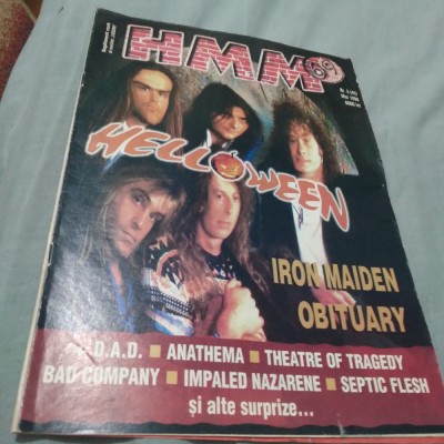 REVISTA HMM SUPLIMENT AL REVISTEI ROCK LICEENII NR.5 1998 foto