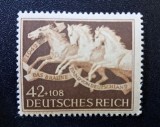 Cumpara ieftin Germania (Deutsches Reich) 1942 - Cursa Hipică "Panglica Maro a Germaniei" 42+108 Pf. (Marcă Poștală Neștampilată) - Cod: -OD1
