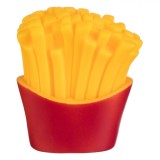 Jucarie Caini Cartofi Prajiti cu Sunet, 8.5cm, Plastic - Jucarie Amuzanta Interactiva pentru Caini de Toate Marimile
