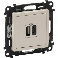 Priza USB tip A+C 3A 5V Legrand Valena Life ivoar 753206