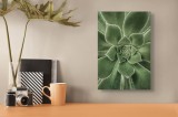 Tablou Canvas, "Simetria perfectă a naturii verzi", Verde, Simetrie, Natură, Frumusețe, Geometrie, Textură, Delicatețe, Prospețime, 26 x 39 cm, CMCLAS