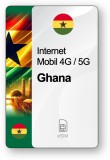 eSIM Ghana 1GB, 7 Zile - Internet Mobil Premium 5G, Fara Roaming. Netsim