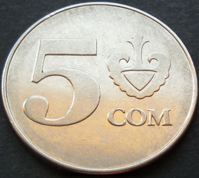 Moneda 5 SOM - REPUBLICA KYRGYZSTAN, anul 2008 * cod 5023 foto