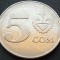 Moneda 5 SOM - REPUBLICA KYRGYZSTAN, anul 2008 * cod 5023