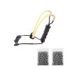 Set prastie metalica profesionala cu suport de incheietură si 200 bile 9 mm, metal, maner antiderapant, 18 cm