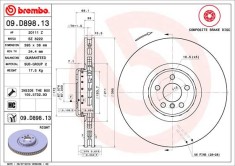 BREMBO 09.D898.13 PRIME LINE - Composite Disc frana