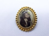 BROSA FECIOARA MARIA de colectie 1850 BIEDERMEIER splendida UNICA vintage SUPERB