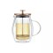 Infuzor, aparat din sticla cu piston pentru cafea, ceai, culoare cupru, capacitate 600 ml, Klausberg