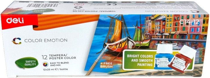 GUASE 12 CULORI 25ML COLOR EMOTION DELI