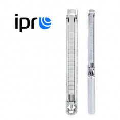 Pompa Submersibila IBO IPRO Professional 4" SPINOX 3-12, 0.75kW, Debit 75 L/Min, Inaltime Refulare 76 M, 230 V