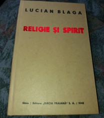 RELIGIE SI SPIRIT LUCIAN BLAGA foto