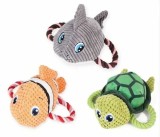 Set 3 jucarii de plus pentru caini, diverse Animale marine