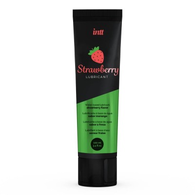 Lubrifiant Pe Baza De Apa Cu Aroma Capsune, 100 ml foto