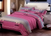 Lenjerie de pat pentru o persoana cu husa elastic pat si fata perna dreptunghiulara, Unicorn, bumbac mercerizat, multicolor