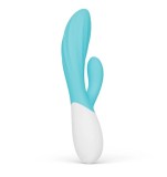 Vibrator Lelo INA Twist, Control Aplicatie Mobila, Silicon, USB, Albastru Deschis, 19.5 cm