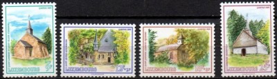 LUXEMBURG 1989, Arhitectura, Capele, serie neuzata, MNH foto