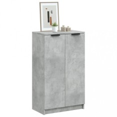 vidaXL Pantofar, gri beton, 59x35x100,5 cm, lemn compozit