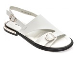 Sandale GRYXX albe, 8951C55, din piele naturala