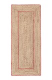 Cumpara ieftin Covor iuta natur portocalie Ankit 60x150 cm