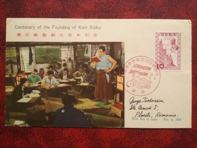 1958- Plic circ.-Japonia-FDC foto