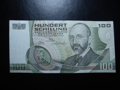 AUSTRIA 100 SCHILLING 1984 SUPERBA foto
