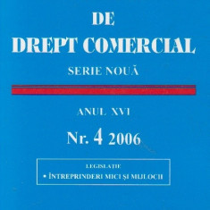 Revista de Drept Comercial, Anul XVI, Nr. 4/2006