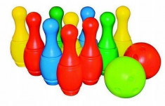 Set bowling 10 popice si 2 mingi Camicco, multicolor foto