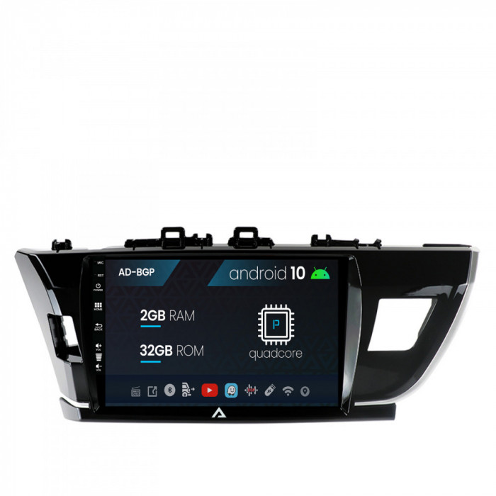 Navigatie Toyota Corolla (2012-2016), Android 10, P-Quadcore 2GB RAM + 32GB ROM, 10.1 Inch - AD-BGP10002+AD-BGRKIT076