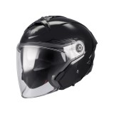Cumpara ieftin Casca open face motociclete MT Cosmo SV Pure A1 negru lucios (ochelari soare integrati) &ndash; tip viziera: MT-V-37 L (59/60cm)